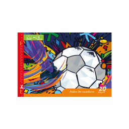 Альбом для рисования А4 "Football" Апельсин АП-0303-12 скоба с перфорацией