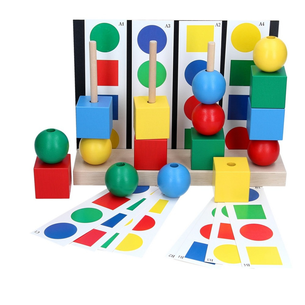 Дитячий дерев'яний сортер