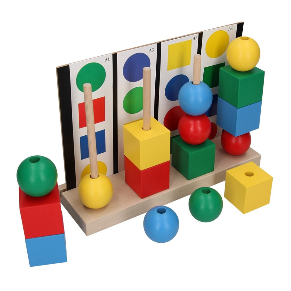 Дитячий дерев'яний сортер