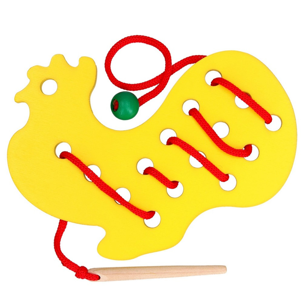 Дитяча дерев'яна шнурівка 