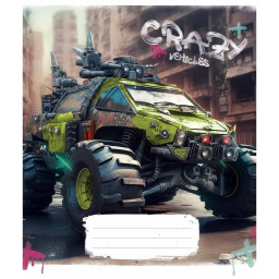 Тетрадь общая "Monster trucks" Школярик 048-3283L-1 в линию, 48 листов