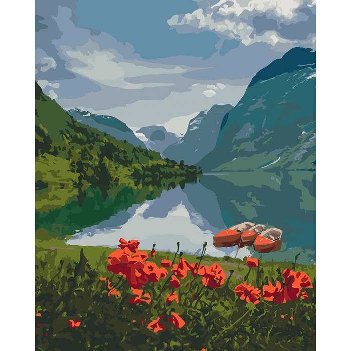 Картина за номерами. "Краса Норвегії" 40*50см KHO2256 по цене 240 грн.