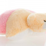 Подушка-іграшка Аліна ведмедик 45 см персиковий з рожевим ПМ1-пер /троянд 5784761ALN 