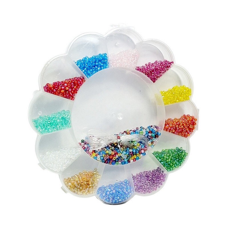 Набір бісеру для створення прикрас Bambi 037-204 у пластиковому боксі