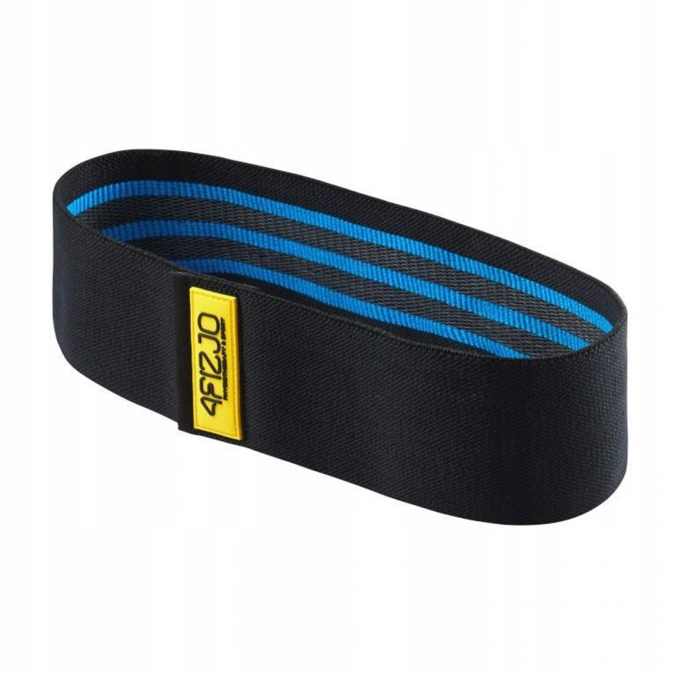 Резинка для фітнесу та спорту із тканини 4FIZJO 4FJ0070 Hip Band 15-20 кг Black/Blue