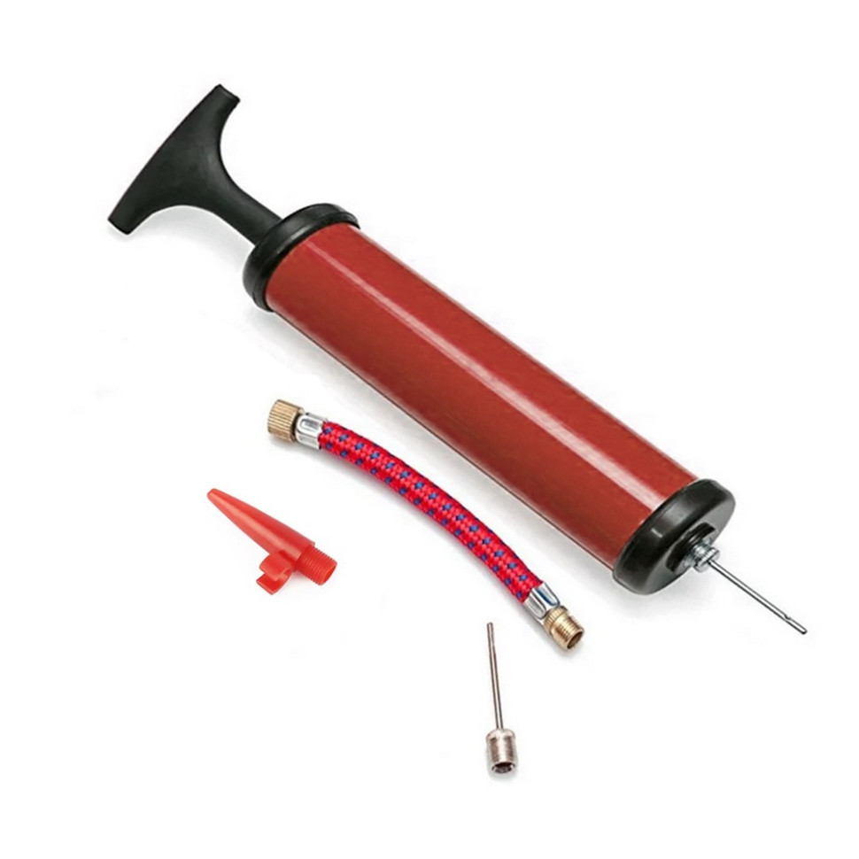 Насос ручной для мячей, надувных изделий Pump Newt NE-P-18R красный