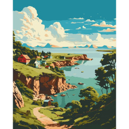 Картина по номерам "Живописный залив" Art Craft 11039-AC 40х50 см