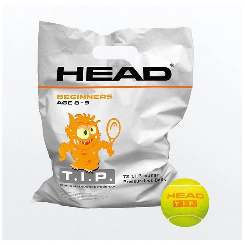 Мячи для тенниса TIP polybag Head 578270 в пакете 72 шт