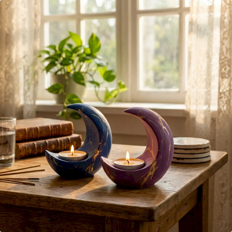 Набір для виготовлення підсвічника з гіпсу своїми руками 