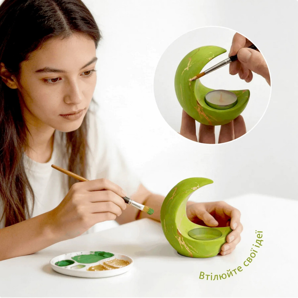 Набір для виготовлення підсвічника з гіпсу своїми руками 