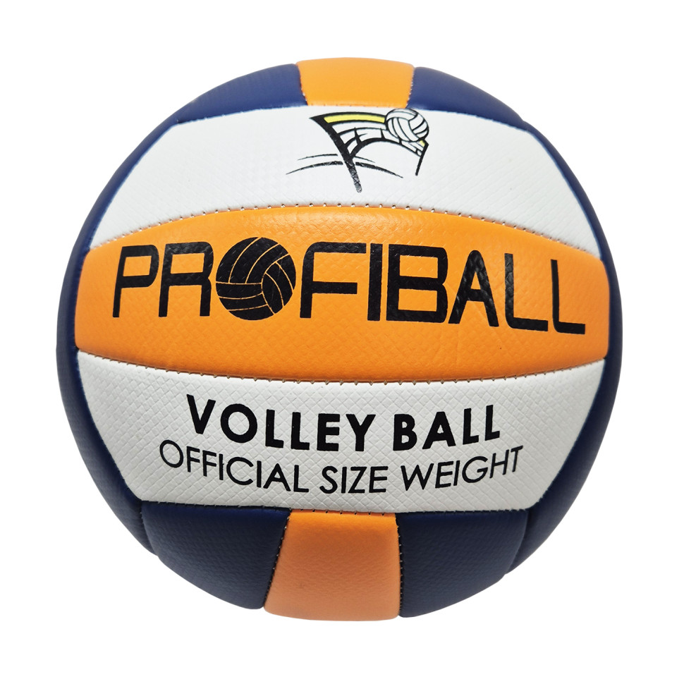 М'яч волейбольний Bambi EV-3159(Blue-Orange), діаметр 20,7 см, 18 панелей, 260-280 г