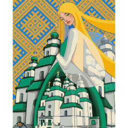 Картина по номерам "Берегиня Свято-Троицкого Собора" ©mosyakart Идейка KHO2604, 40х50 см