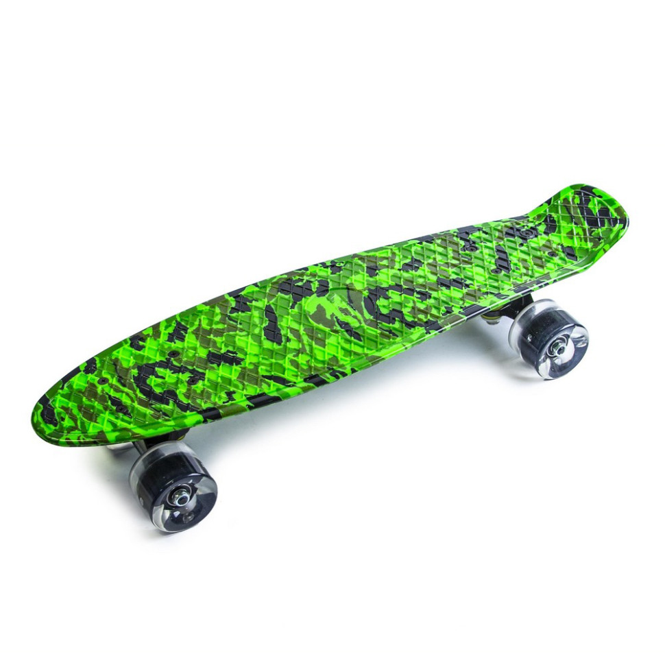 Скейт Penny Board «Military» Bambi 227429845 колеса зі світлом 80 кг