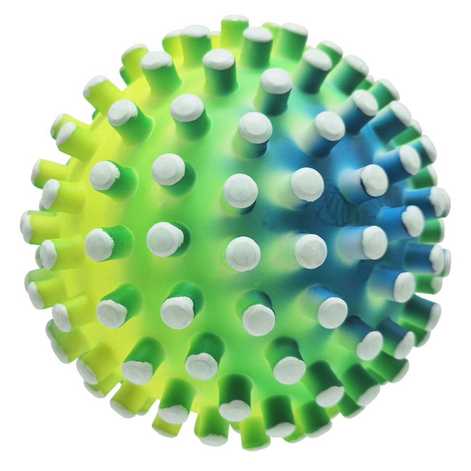 Детский шипастый мяч Bambi RB26524(White-3) резина, 90 грамм