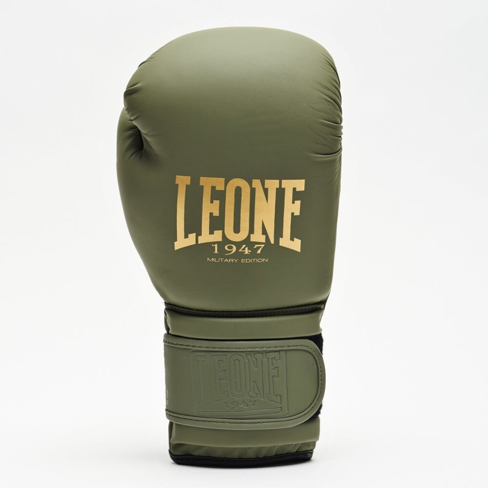 Боксерские перчатки GN059G MILITARY EDITION Leone GN059G_Green_14oz 14 унций (капа в комплекте)