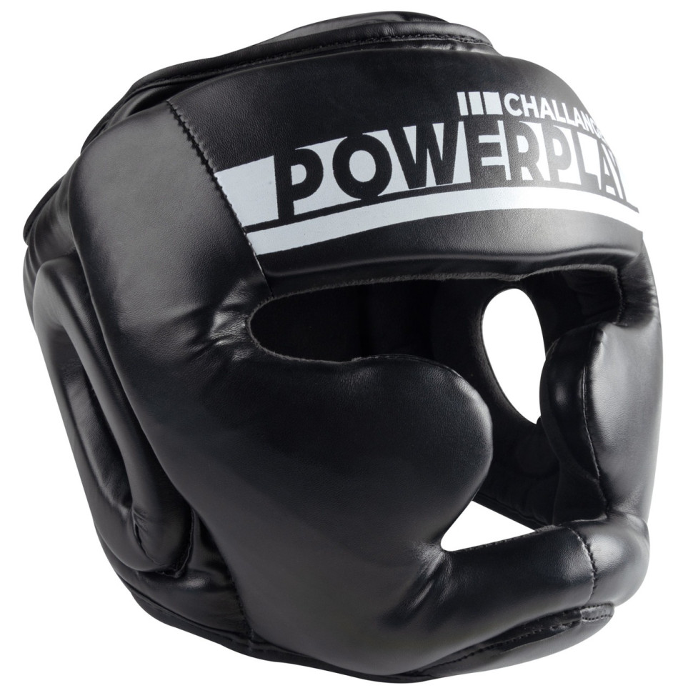 Боксерський шолом тренувальний 3048 PowerPlay PP_3048_S_Bl/White, Чорно-Білий, S