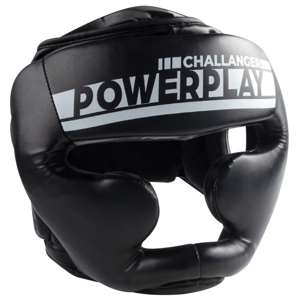 Боксерський шолом тренувальний 3048 PowerPlay PP_3048_S_Bl/White, Чорно-Білий, S