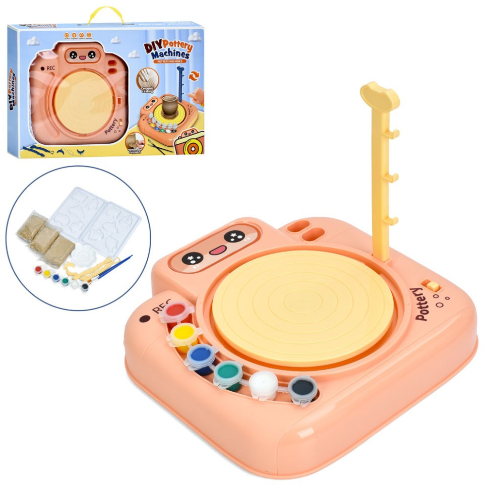 Набір для творчості Гончарний круг Bambi ZY113, 6 акрилових фарб для покриття