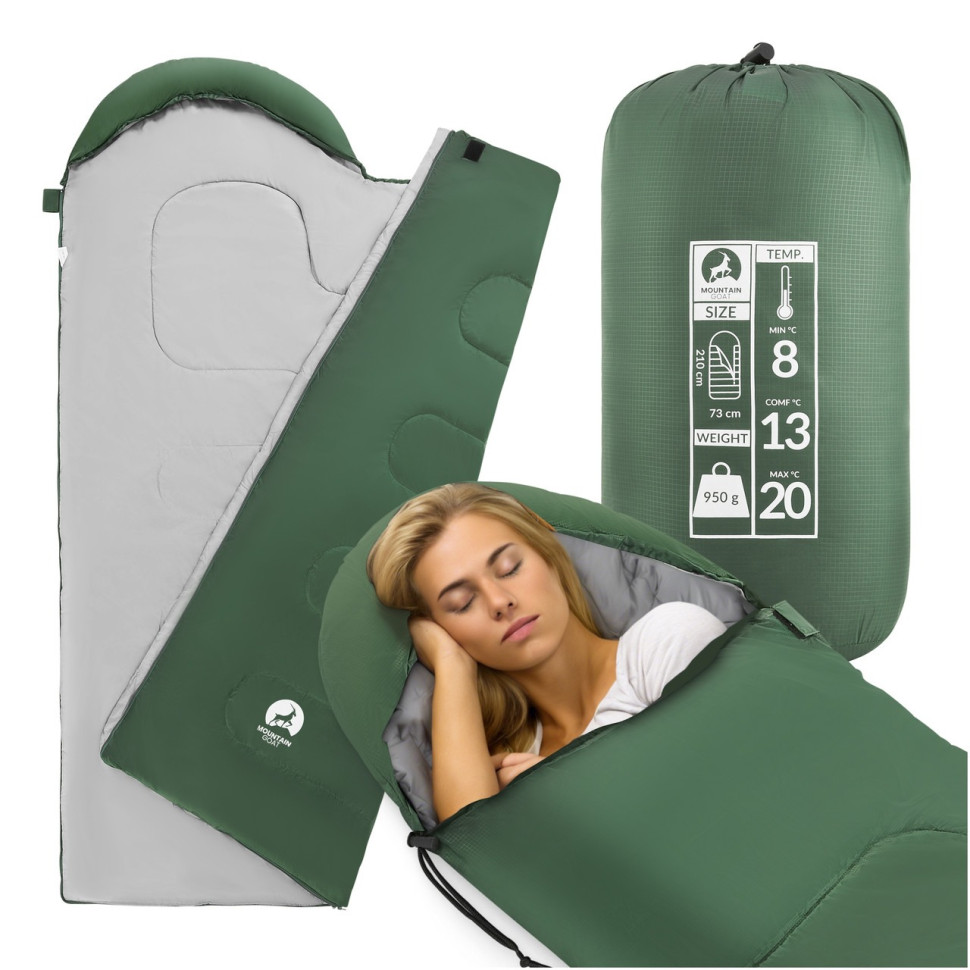 Спальний мішок (спальник) ковдра Standard Mountain Goat MG0015 Olive/Grey