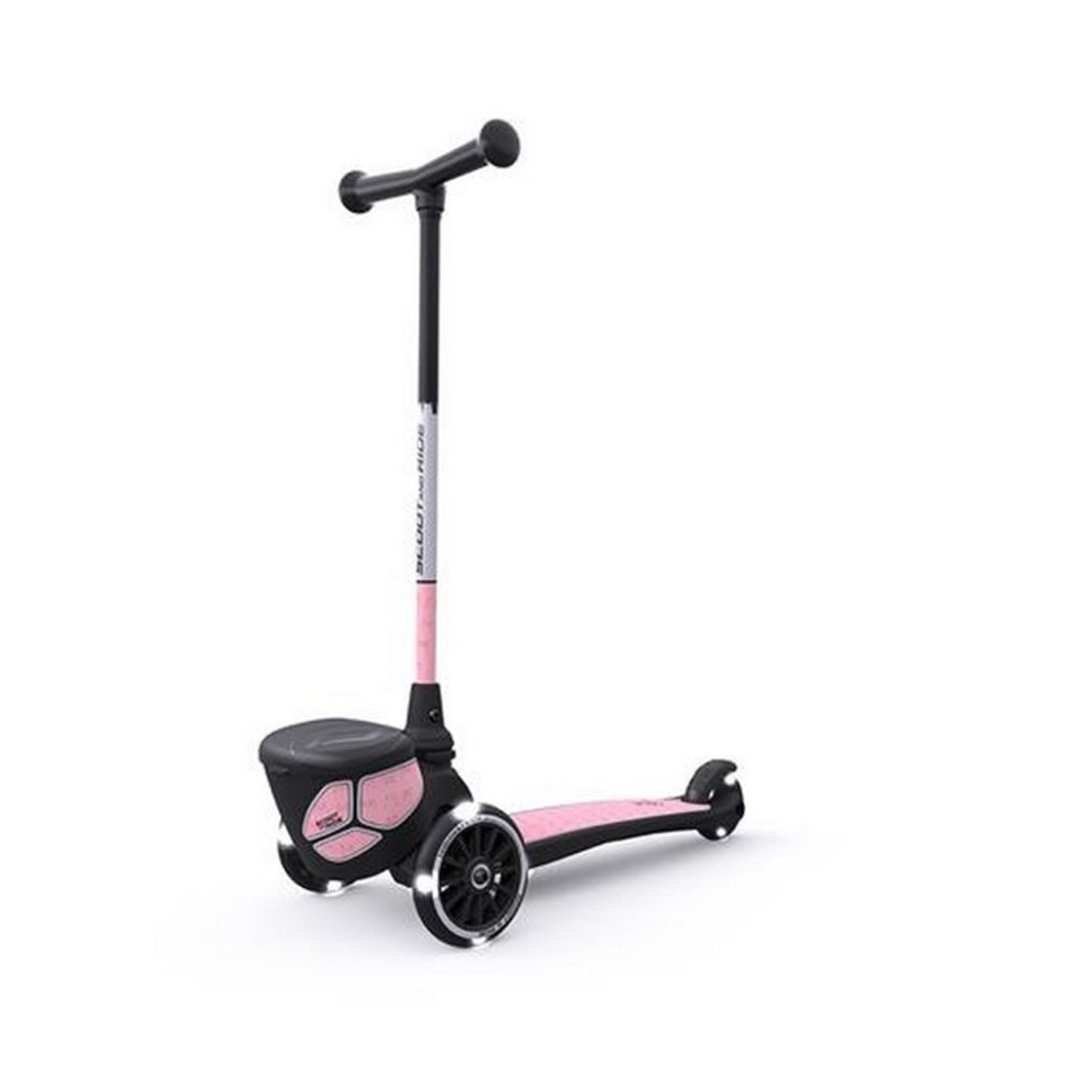 Самокат Highwaykick-2 Scoot and Ride SR-210201-ROSE, со светящимися колесами, розовый