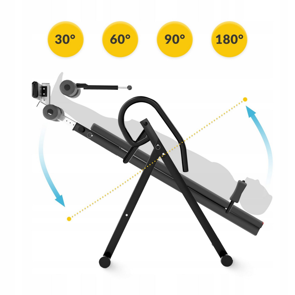 Стіл інверсійний регульований 4FIZJO P-5905973401951 Black/Grey
