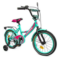 Велосипед детский "Sky" LIKE2BIKE 211601 колёса 16", бирюзовый, рама сталь, со звонком