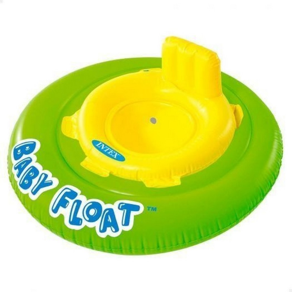 Детский надувной плотик Intex 56588P(Green) 76 см, жето-зеленый