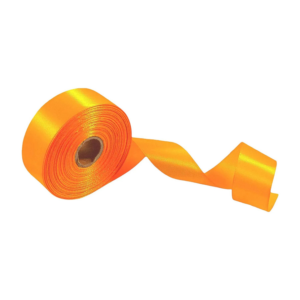 Атласна стрічка для рукоділля Bambi АБ-341, 2,5 см x 23 м, Помаранчевий