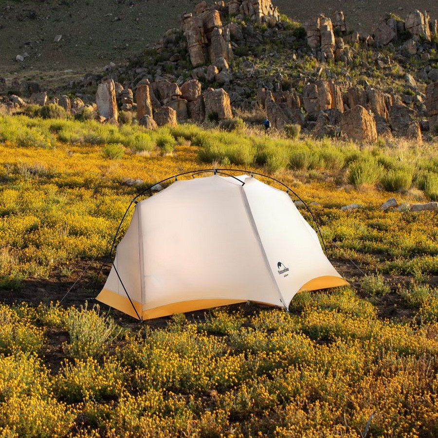 Намет надлегкий одномісний NH21ZP003 Naturehike 6927595775424 сіро-жовтий