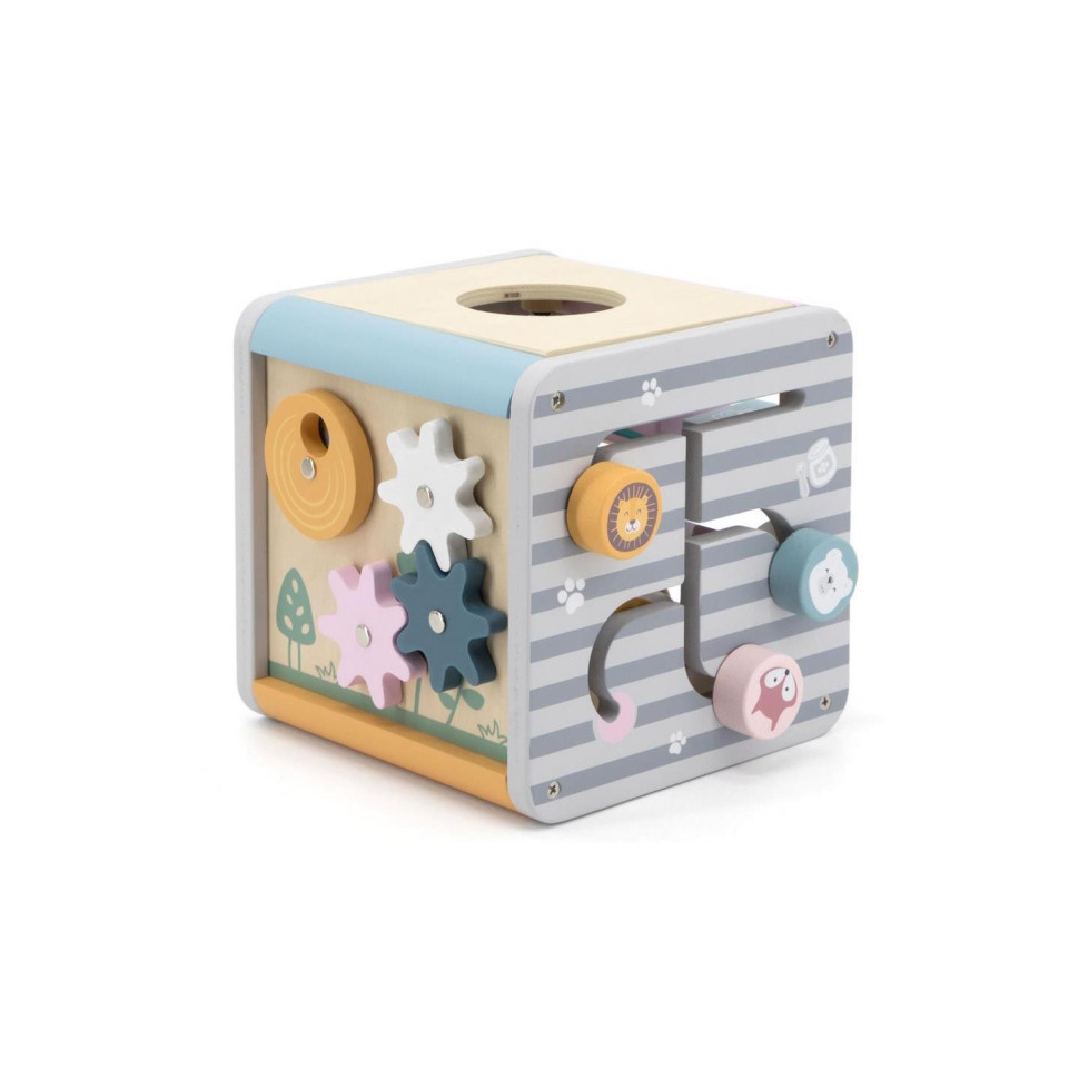 Бізікуб 5 в 1 Viga Toys PolarB 44030 дерев'яний