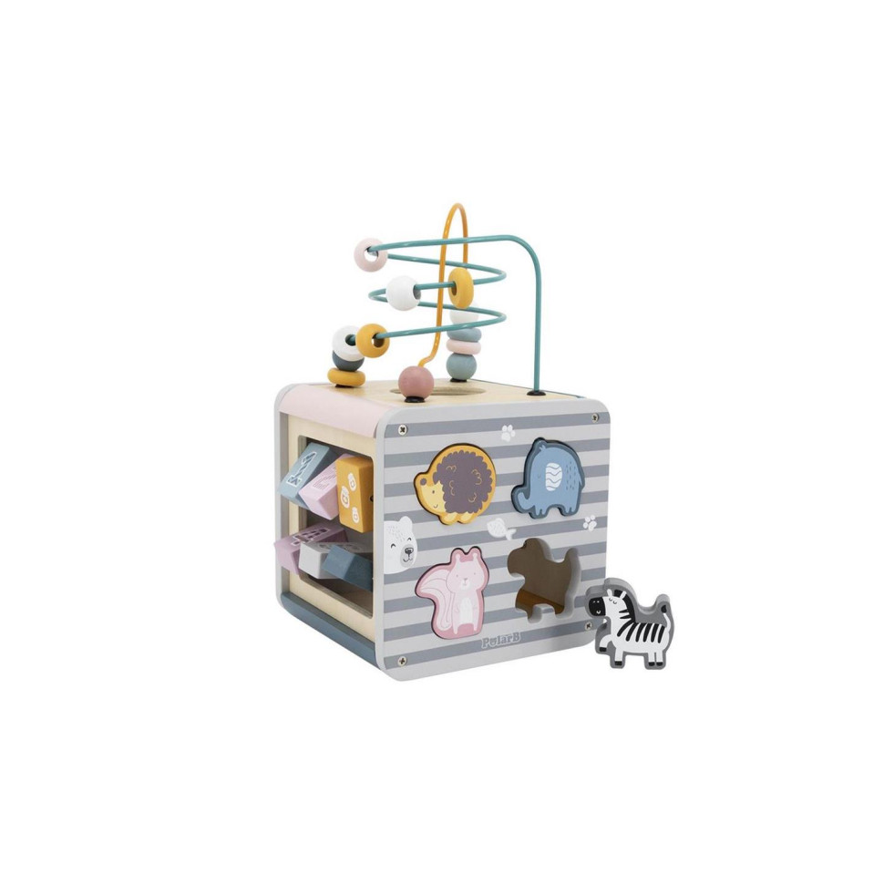 Бізікуб 5 в 1 Viga Toys PolarB 44030 дерев'яний