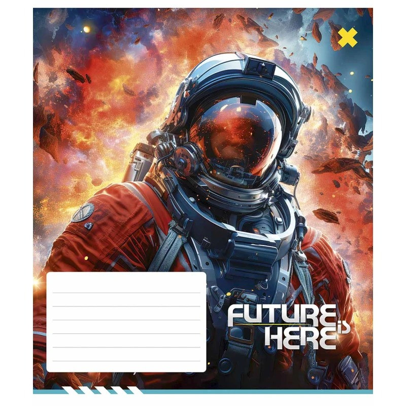 Тетрадь ученическая «Future is Here» Школярик 012-3417K-2 в клеточку, 12 листов