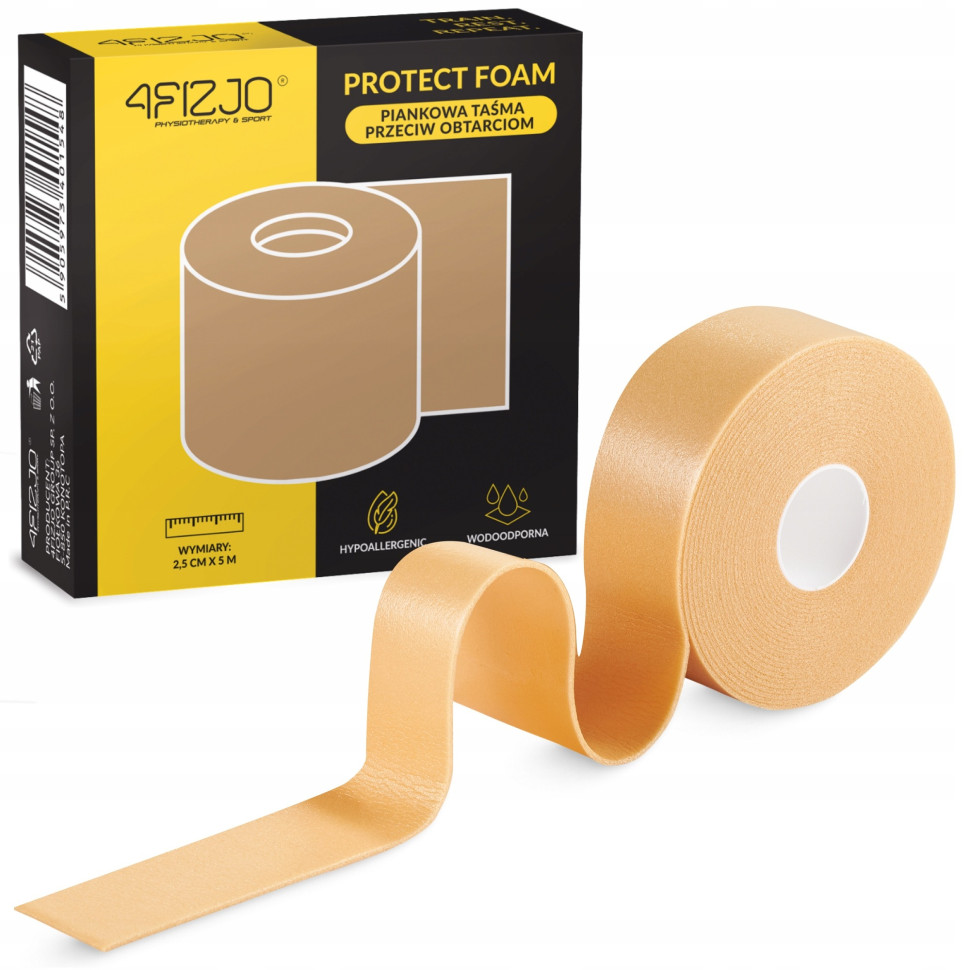 Захисна стрічка від натирання Protect Foam 4FIZJO P-5905973401548 Beige 2,5 см x 4,5 м