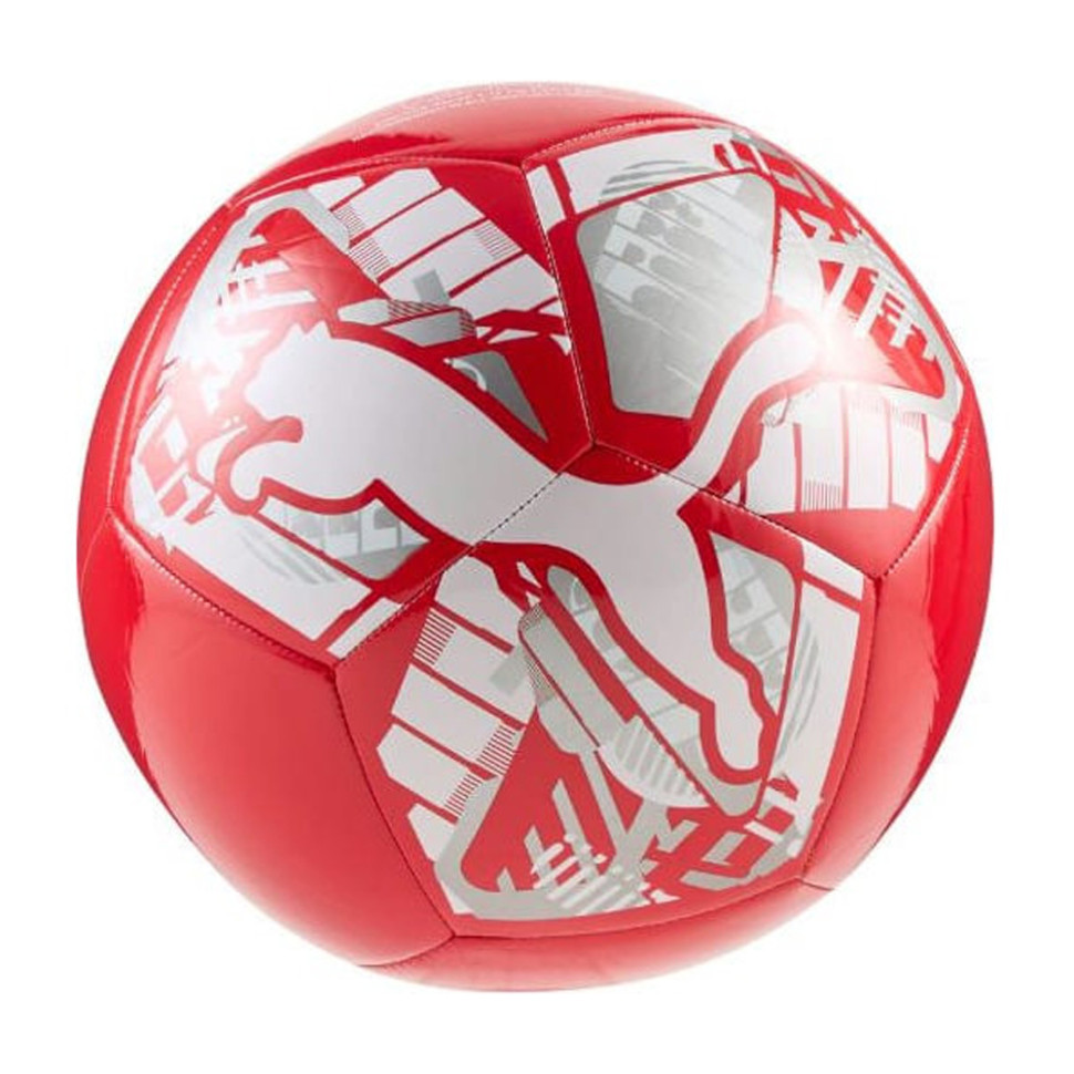Мяч футбольный Big Cat Ball Puma 084937-01 красный/белый, размер 4