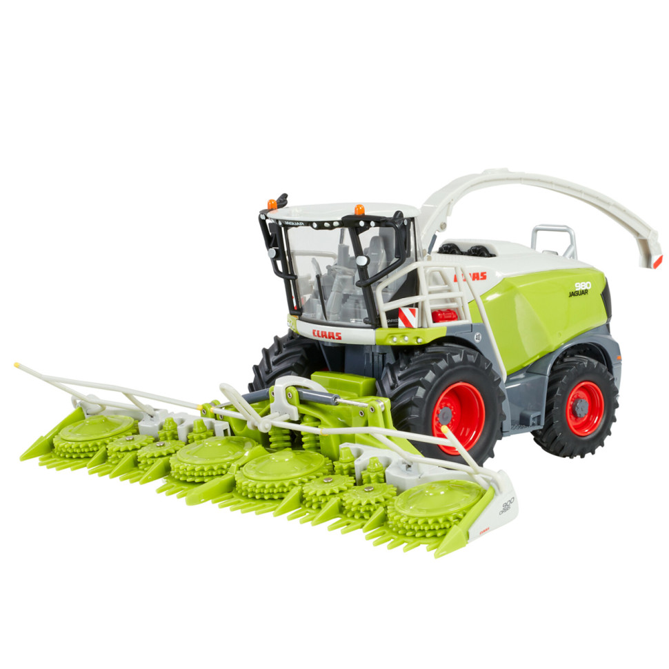 Модель Комбайн кормоуборочный Claas Jaguar 980 Britains 43285B с жаткой Orbis 900, масштаб 1:32
