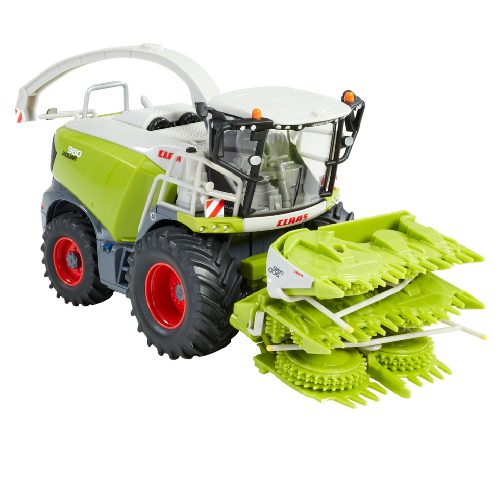 Модель Комбайн кормоуборочный Claas Jaguar 980 Britains 43285B с жаткой Orbis 900, масштаб 1:32