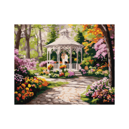 Картина по номерам "Цветочная поляна" Идейка KHO2909, 30х40 см