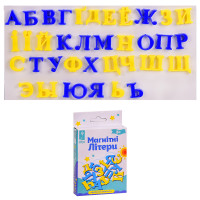Буквы магнитные "Украинский алфавит" PL-7001 укр-рус буквы, размер 2,5 см