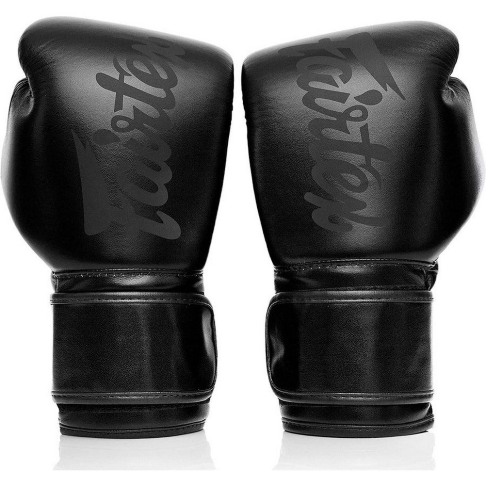 Боксерские перчатки BGV14SB Fairtex BGV14SB_16oz_Black 16 унций (бинты в комплекте)