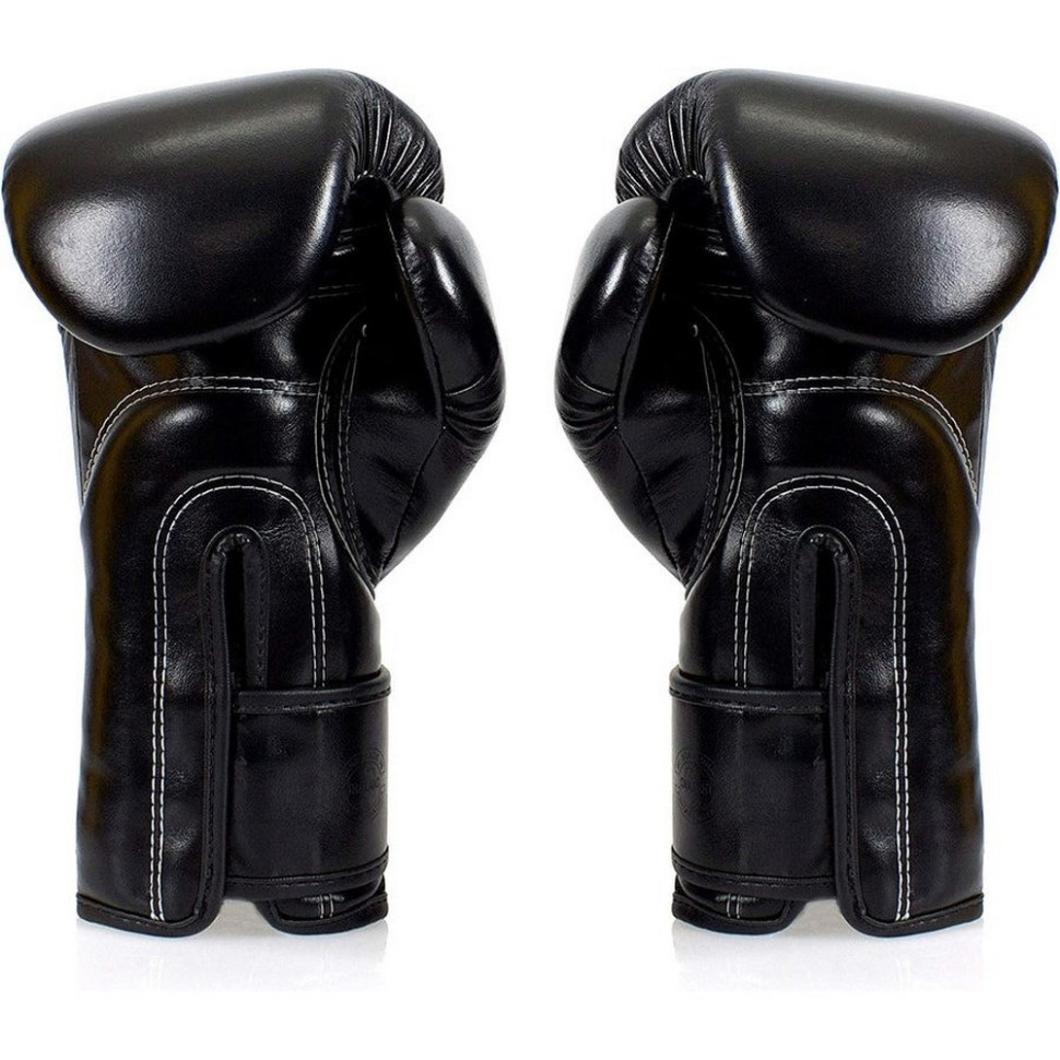 Боксерские перчатки BGV14SB Fairtex BGV14SB_16oz_Black 16 унций (бинты в комплекте)