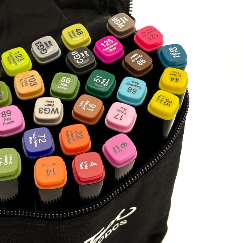 Набор перманентных маркеров на спиртовой основе Bambi MPTT30, 30 шт, двусторонние