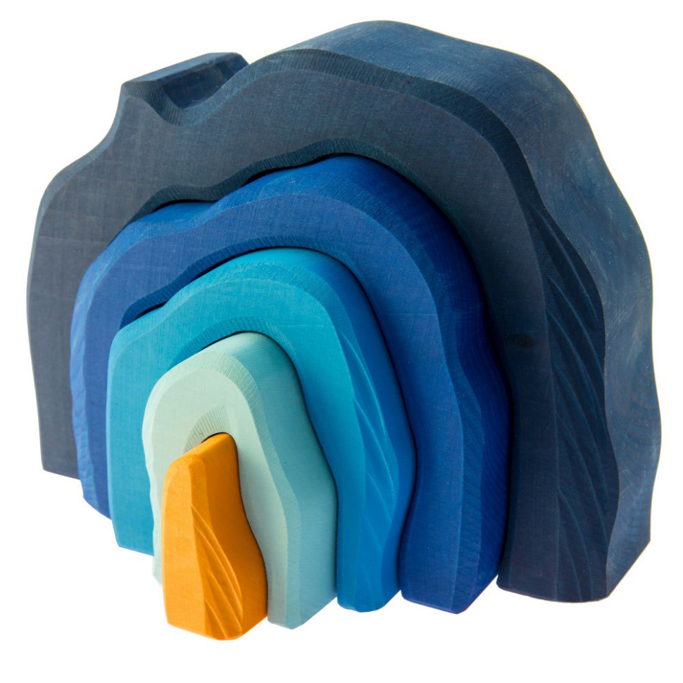 Конструктор Пещера nic NIC523323 деревянный, Синий