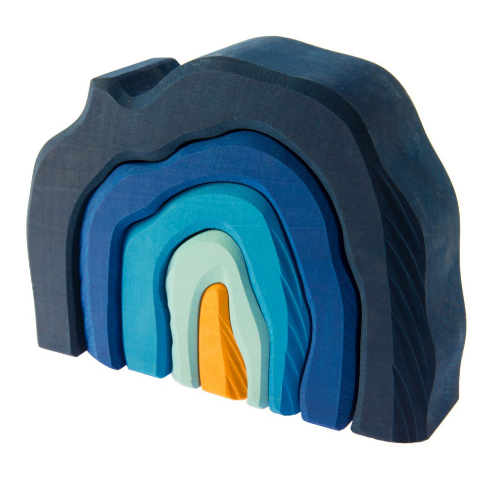 Конструктор Пещера nic NIC523323 деревянный, Синий