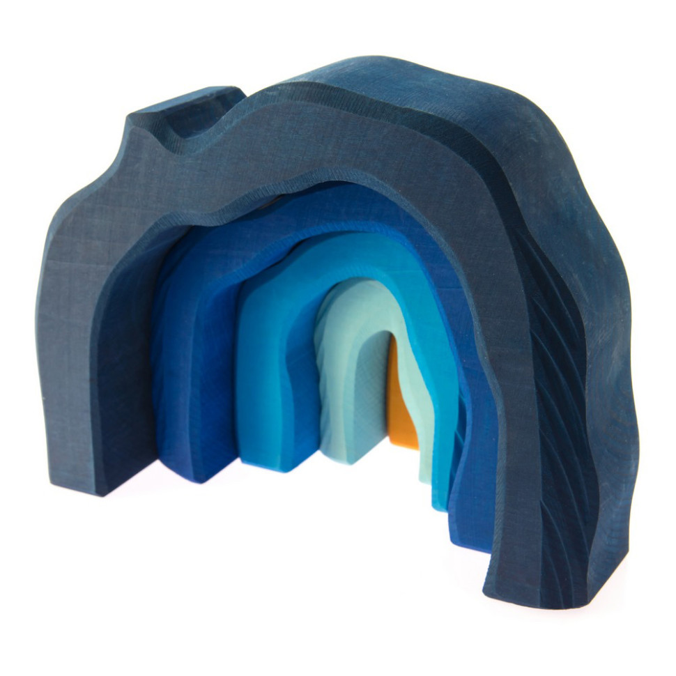 Конструктор Пещера nic NIC523323 деревянный, Синий