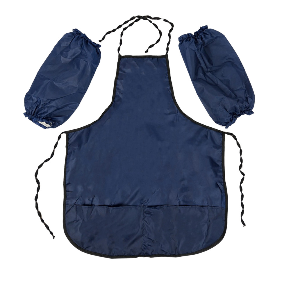 Фартух для молодшої шкільної групи ТЕТРАДА ТЕ12158(Deep Blue) в чохлі, без малюнка, зріст 128 см