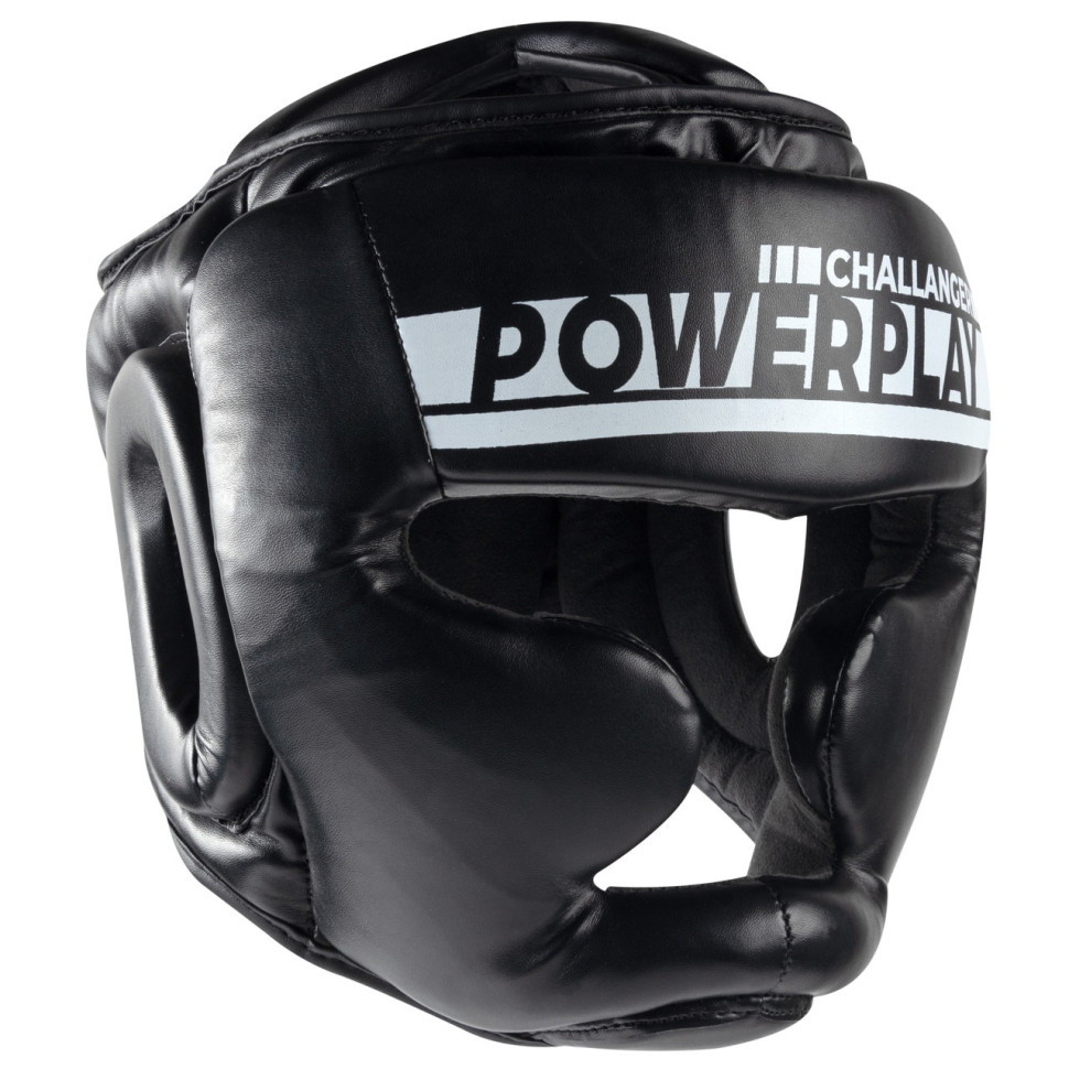 Боксерский шлем тренировочный 3048 PowerPlay PP_3048_XL_Bl/White, Черно-Белый, XL