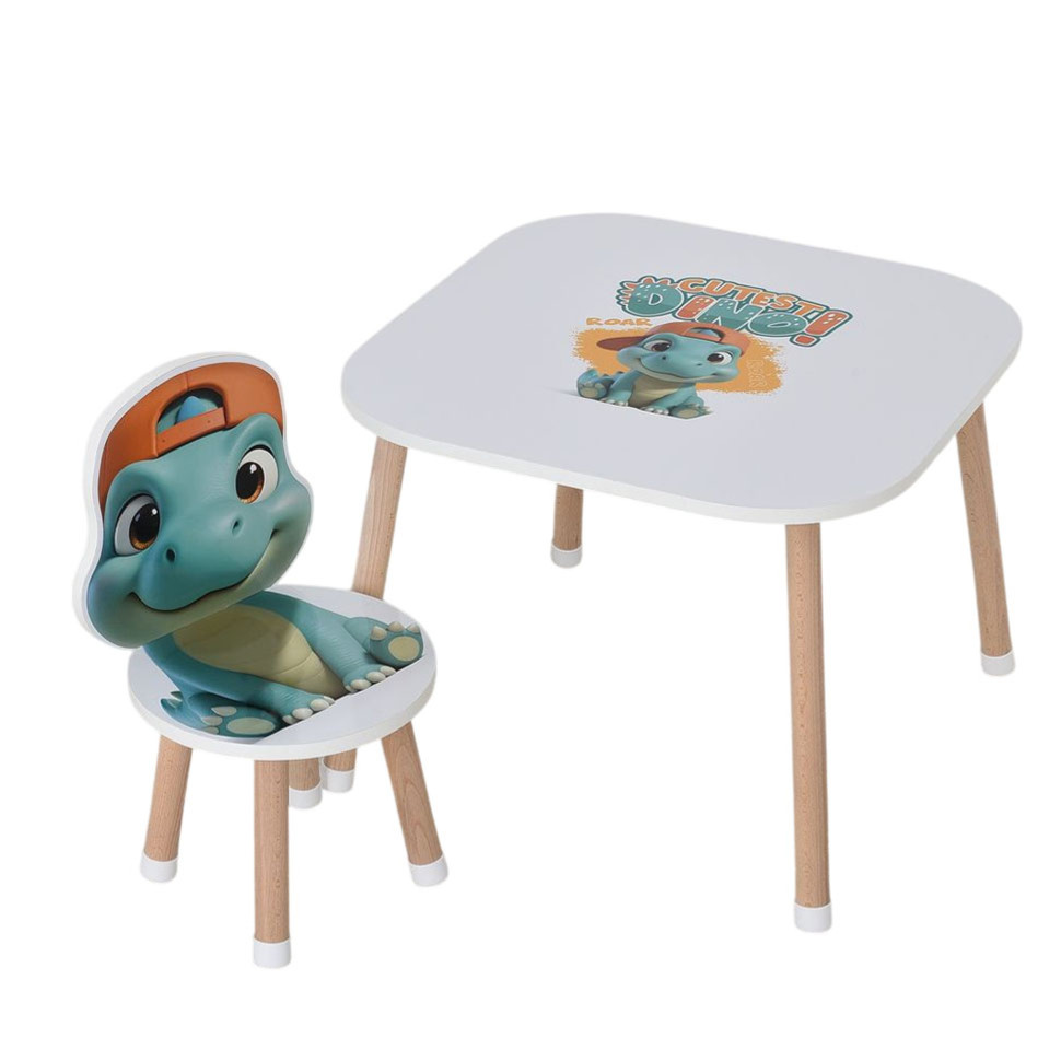 Дерев'яний дитячий столик Bambi M 502-5 зі стільчиком