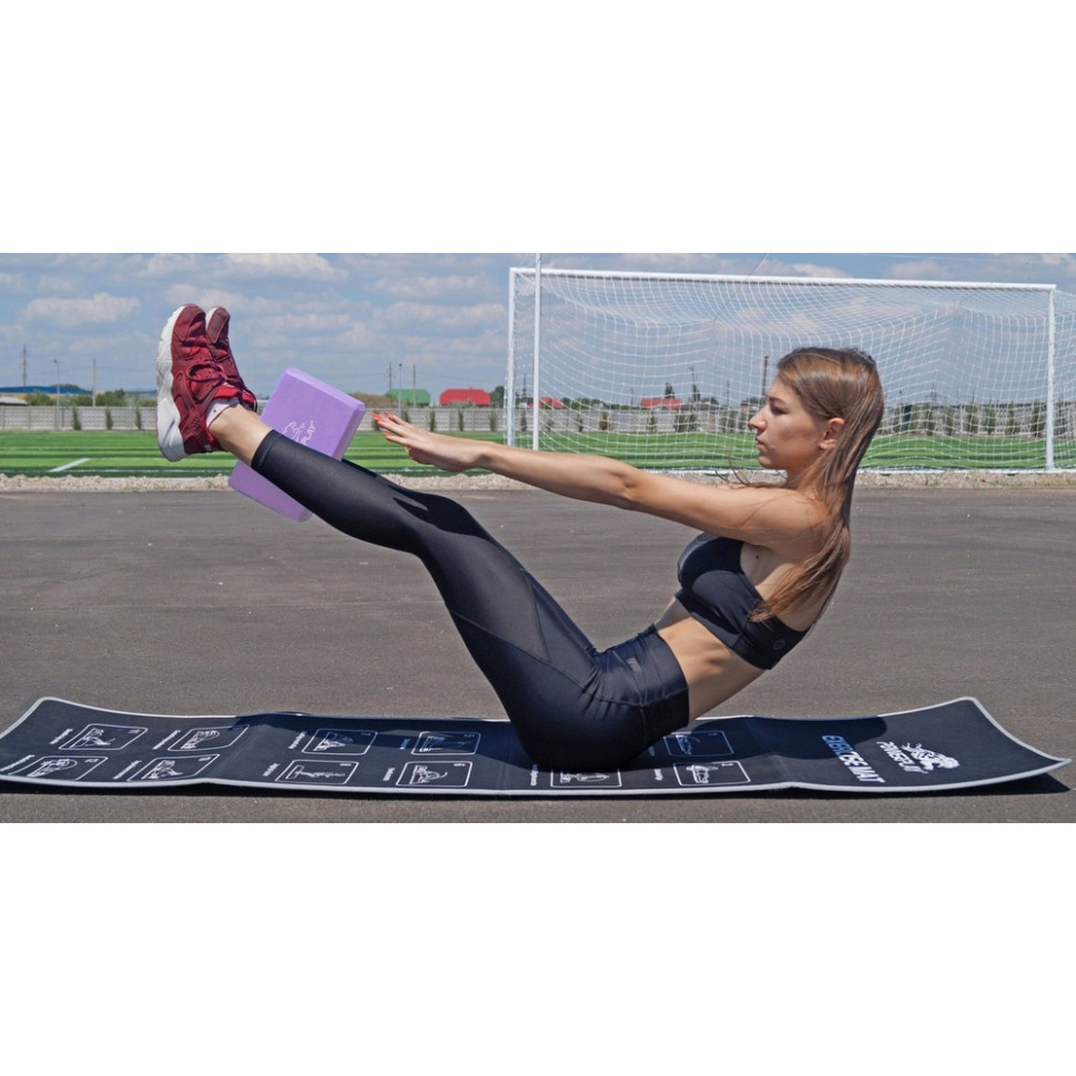 Блок для йоги 4006 Yoga Brick PowerPlay PP_4006_Violet_Yoga_Brick