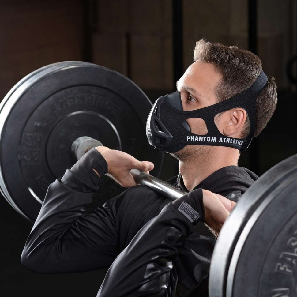 Маска для тренировки дыхания Training Mask Phantom PHMASK1000-S, Black, S