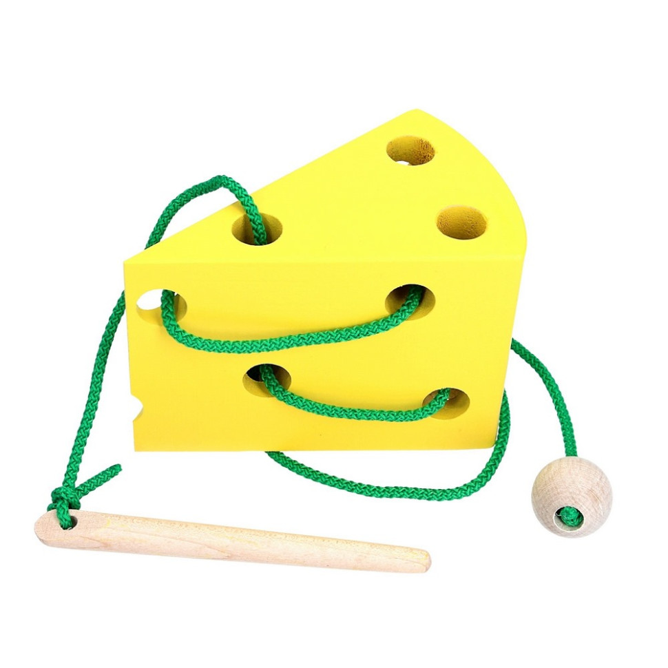 Дитяча дерев'яна шнурівка 